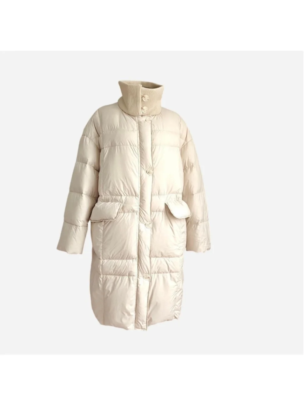 90% White Duck Down Long Puffer Coat Super warm yet surprisingly lightweight — i